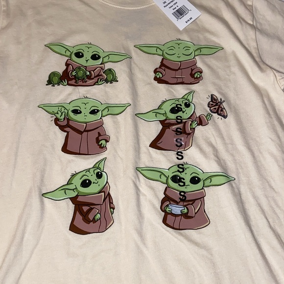 Mad Engine Star Wars Baby Yoda Men’s Size Small Short Sleeve New T-Shirt - Picture 3 of 6